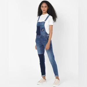 Super dry denim overalls XS